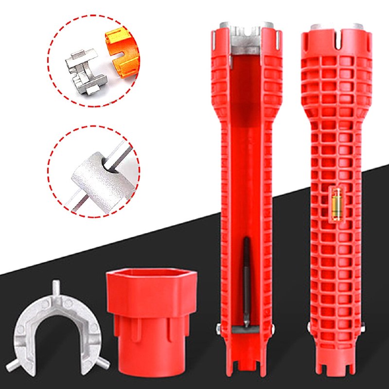 مفتاح حوض لتركيب الصنابير والأحواض، مانع للانزلاق Clé de lavabo pour Installateur de robinet et d'évier antidérapant