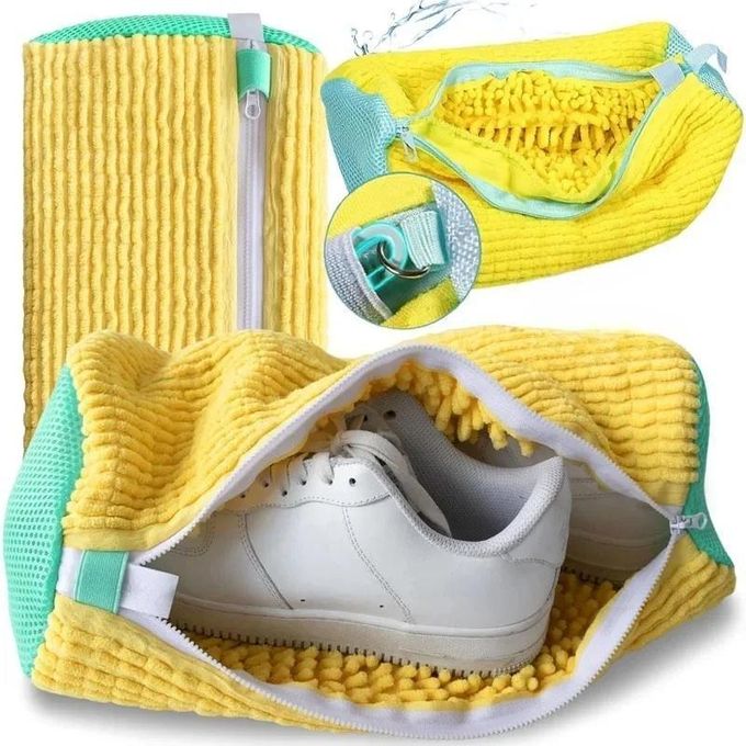 Sacs de lavage pour chaussures أكياس غسيل الأحذية الشبكية القابلة لإعادة الاستخدام، مصممة لحماية الأحذية والغسالة أثناء التنظيف