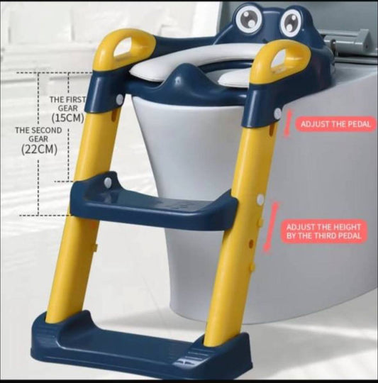 سلم مرحاض للأطفال كرسي مقعد مرحاض للأطفال siège de toilette pour enfants avec échelle intégrée