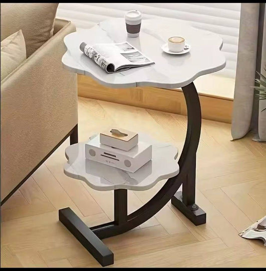 Table d'appoint deux niveaux usage multiple طاولة جانبية بطابقين للاستخدامات المتعددة