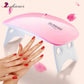 جهاز تنشيف صباغة الأظافر UV Dissolvant Mini Lampe UV pour Sécher les Ongles Sèche-vernis à Ongles à Lumière LED UV