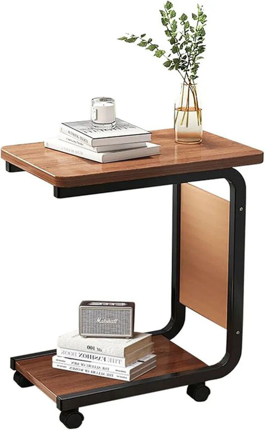 طاولات جانبية، طاولة جانبية على شكل حرف C بإطار معدني Tables d'appoint Table d'appoint en Forme de C avec Cadre en métal