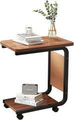 طاولات جانبية، طاولة جانبية على شكل حرف C بإطار معدني Tables d'appoint Table d'appoint en Forme de C avec Cadre en métal