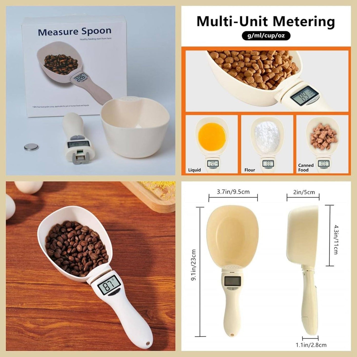 Cuillère doseuse numérique, cuillère doseuse électronique avec écran LCD Measure Spoon ميزان ملعقة رقمي، ملعقة قياس إلكترونية مع شاشة LCD
