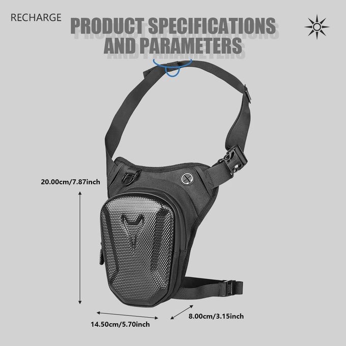 حقيبة ساق دراجة نارية مقاومة للماء للرجال والنساء Sac de jambe de moto étanche pour hommes et femmes