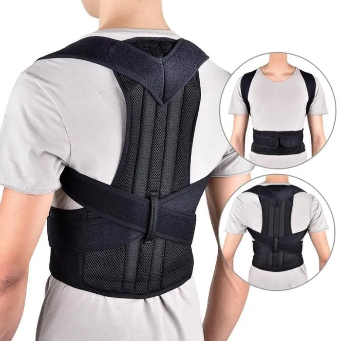 مصحح وضعية الظهر حزام دعم أسفل الظهر والكتفين Correcteur de Posture du dos Ceinture de soutien lombaire pour les épaules