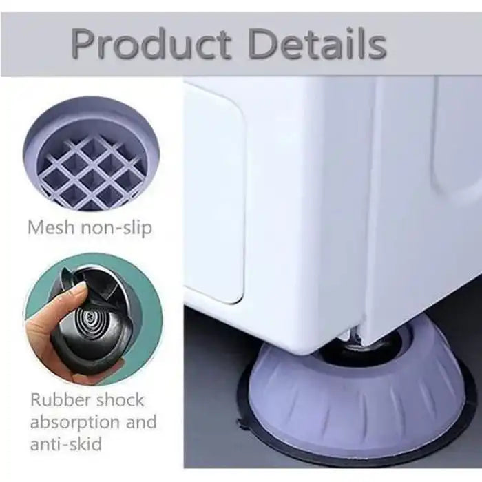 مجموعة من 4 وسادات فائقة المتانة مضادة للاهتزاز لغسالات Lot de 4 patins anti-vibration ultra-résistants pour machine à laver