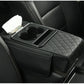 وسادة مسند ذراع السيارة الوسطى من الجلد الصناعي حامل هاتف مدمج وحاملات أكواب Coussin d’accoudoir central pour voiture en simili cuir