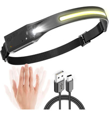 مصباح أمامي قابل لإعادة الشحن عبر USB مع مستشعر حركة KY-689-1 Lampe Frontale Rechargeable Par USB Avec Capteur de Mouvement