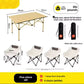 طاولة تخييم قابلة للطي تتسع لأربعة أشخاص، متعددة الاستخدامات للشاطئ والسفر  Table pliante de camping 4 personnes polyvalente la plage, les voyages