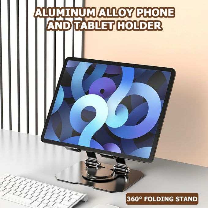 حامل كمبيوتر لوحي من الألومنيوم يدور 360 درجة، حامل سطح مكتب Support de tablette rotatif 360 en aluminium, Aluminium alloy bracket for tablet computer
