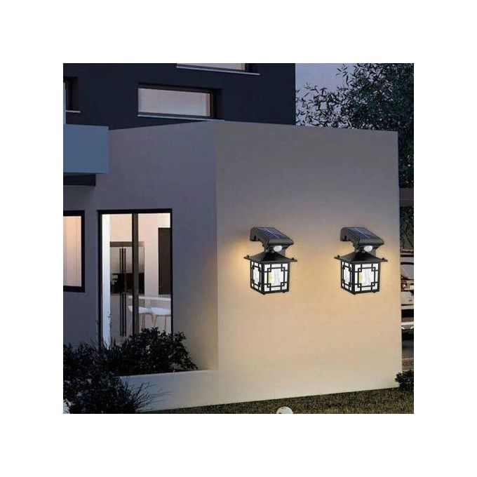 مصباح جداري يعمل بالطاقة الشمسية بتقنية LED مزود بمستشعر حركة للحديقة Applique murale solaire LED avec capteur de mouvement