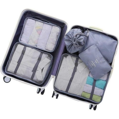 Organisateurs de valise de type cubes d'emballage منظمات حقائب سفر مجموعات متعددة القطع لترتيب الملابس والإكسسوارات