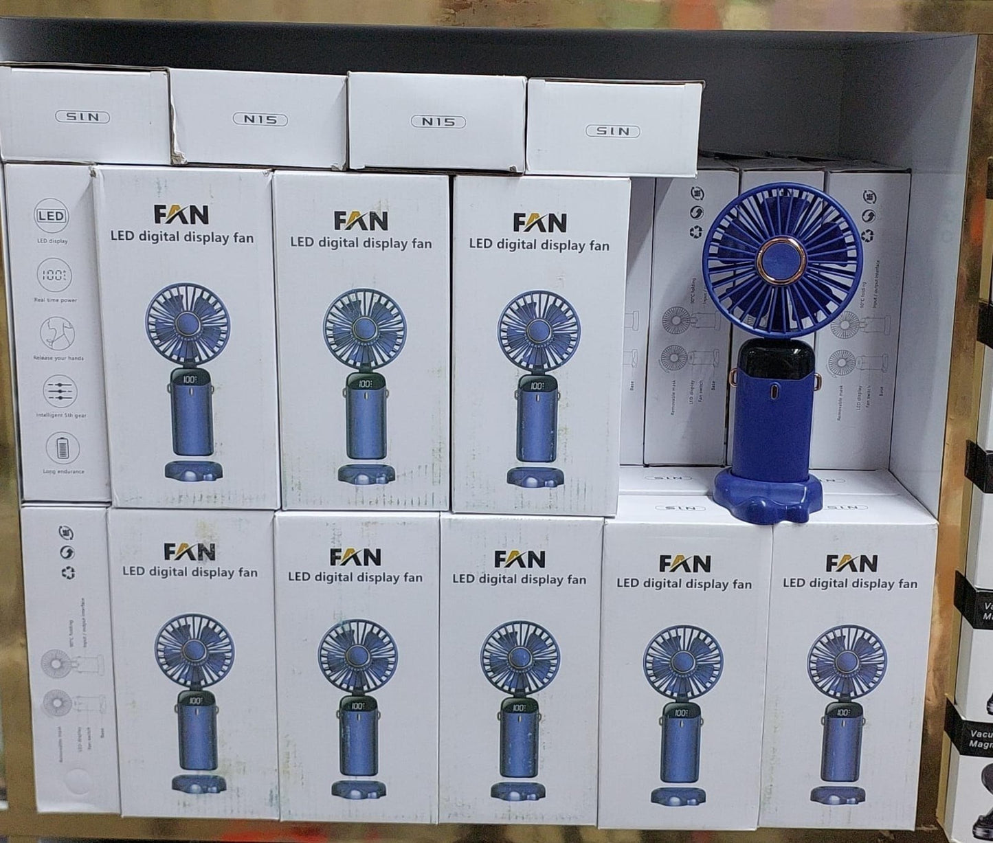 Ventilateur Portable, Mini Ventilateur de Poche مروحة محمولة، مروحة جيب صغيرة، قابلة لإعادة الشحن عبر منفذ USB، 5