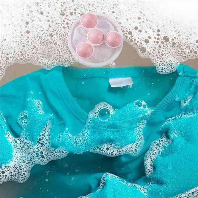 مجموعة كرات غسيل، 3 قطع من كرات الغسيل بفقاعات الضغط، كرات غسيل متعددة الوظائف