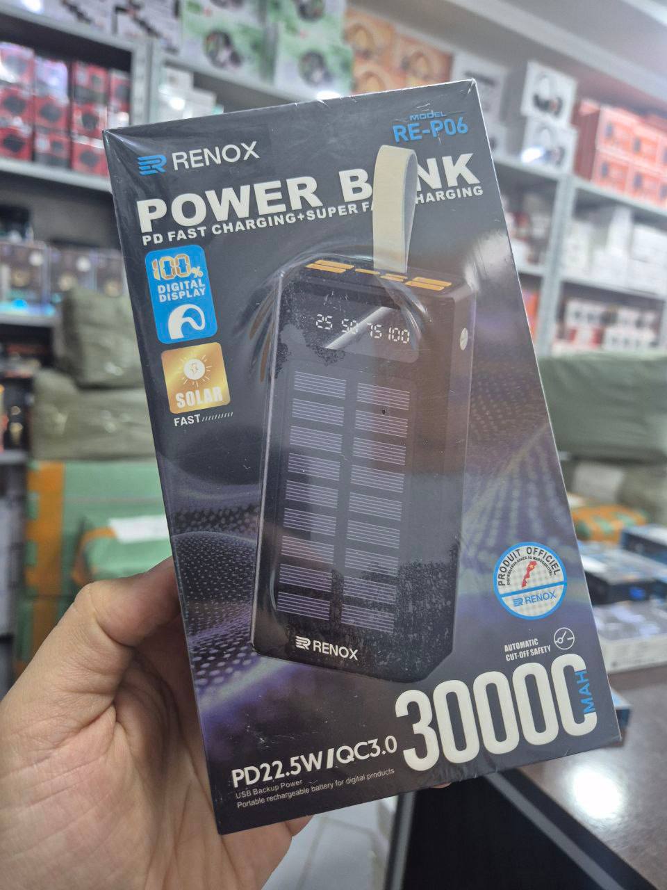 Renox Power bank 30000MAH RE-P06
