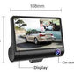 Video Car DVR كاميرا تسجيل قيادة ثلاثية العدسات 1080P للرؤية الليلية 1080P مع مستشعر تسارع ومساعدة في ركن السيارة و170 درجة