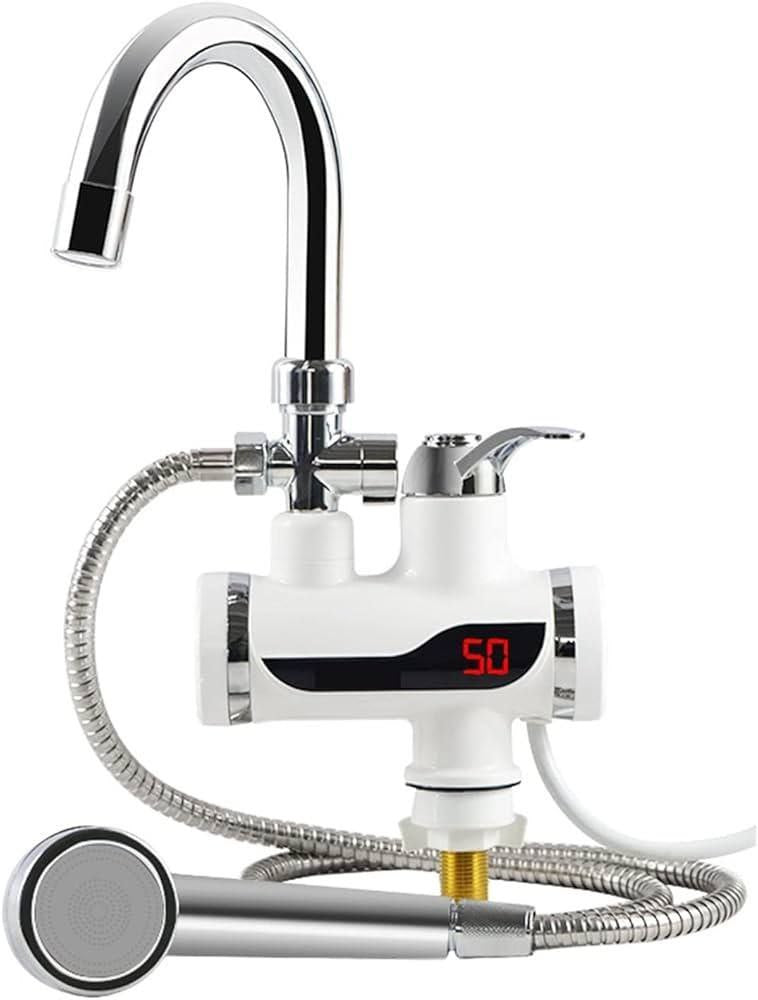 Robinet Chauffe-eau instantané électrique affichage de la température صنبور سخان الماء الكهربائي الفوري مع شاشة عرض درجة الحرارة