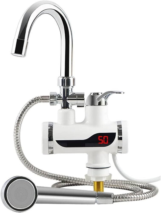 Robinet Chauffe-eau instantané électrique affichage de la température صنبور سخان الماء الكهربائي الفوري مع شاشة عرض درجة الحرارة