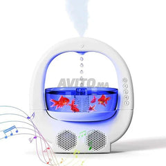 مرطب هواء مضاد للجاذبية وموزع هواء مع مكبر صوت بلوتوث Humidificateur et diffuseur d'air anti-gravité avec haut-parleur Bluetooth