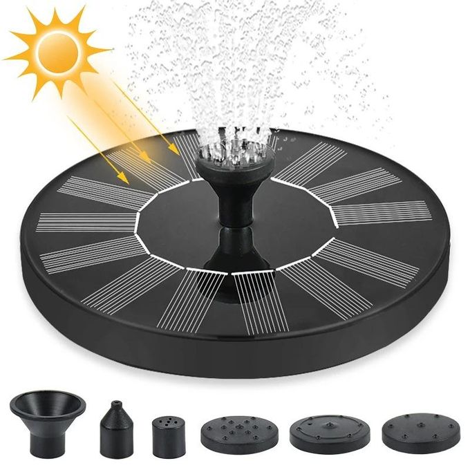 نافورة مياه شمسية صغيرة 13-16 سم، شلال لبركة السباحة Solar Fountain Mini fontaine d'eau solaire