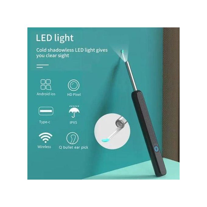 NE3 Wireless Visible Earpick منظف الأذن الذكي المزود بكاميرا عالية الدقة Cure-oreille intelligent sans fil avec caméra HD