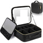 Trousse de maquillage dispose d'un miroir LED intégré حقيبة مكياج مزودة بمرآة 3LED أوضاع إضاءة حقيبة مكياج محمولة مع مرآة