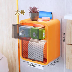 موزع ورق حمام مع درج إضافي Distributeur de papier hygiénique essuie-tout mural