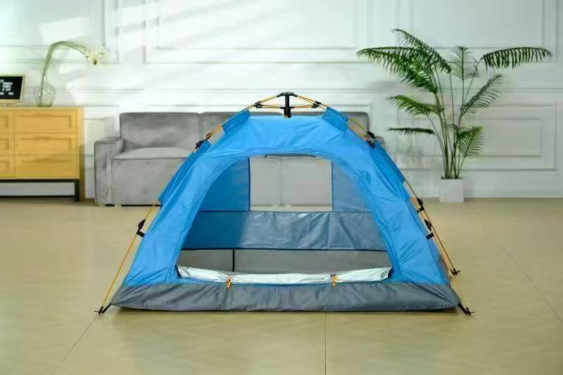 خيام تخييم متعددة الألوان لأربعة أشخاص، 208x208x145 سم Tentes multicolor de Camping 4 PERSONNES