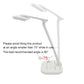 ساعة مصباح مكتب LED برأس مزدوج Lampe de bureau LED à double tête avec fonction horloge et variateur d'intensité