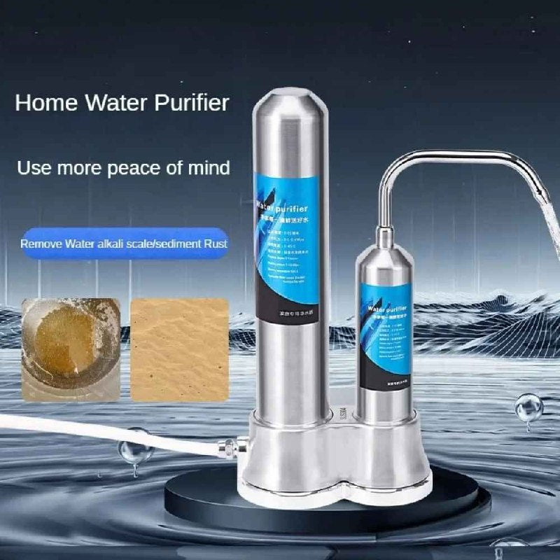 Purificateur d'eau domestique en acier inoxydable جهاز تنقية المياه المنزلي المصنوع من الفولاذ المقاوم للصدأ
