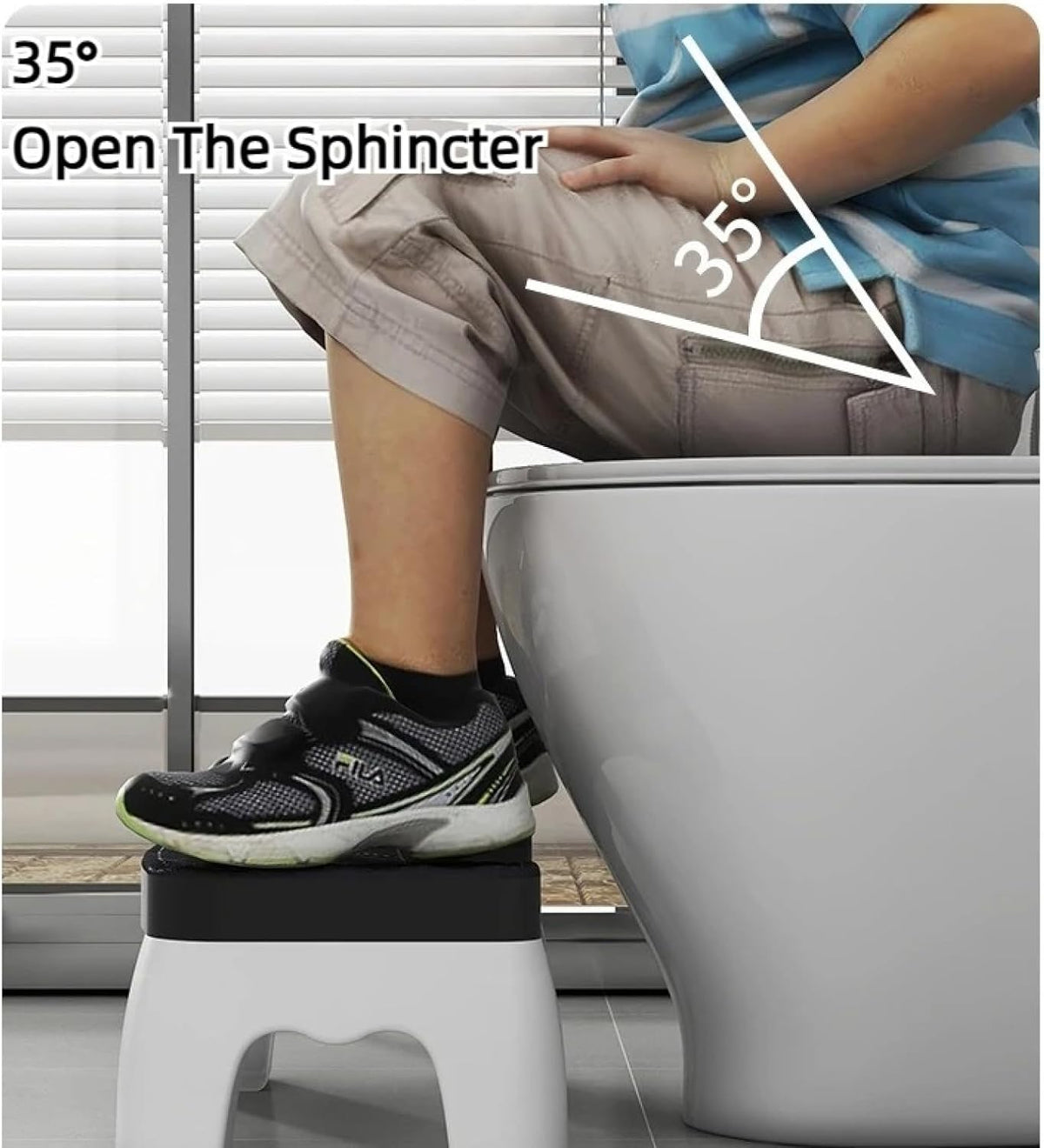 مسند قدمين للمرحاض بتصميم مريح Repose-pieds pour toilettes