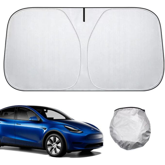 WINDSHIELD SUNSHADE TESLA DOUBLE LAYER مظلة شمسية مزدوجة