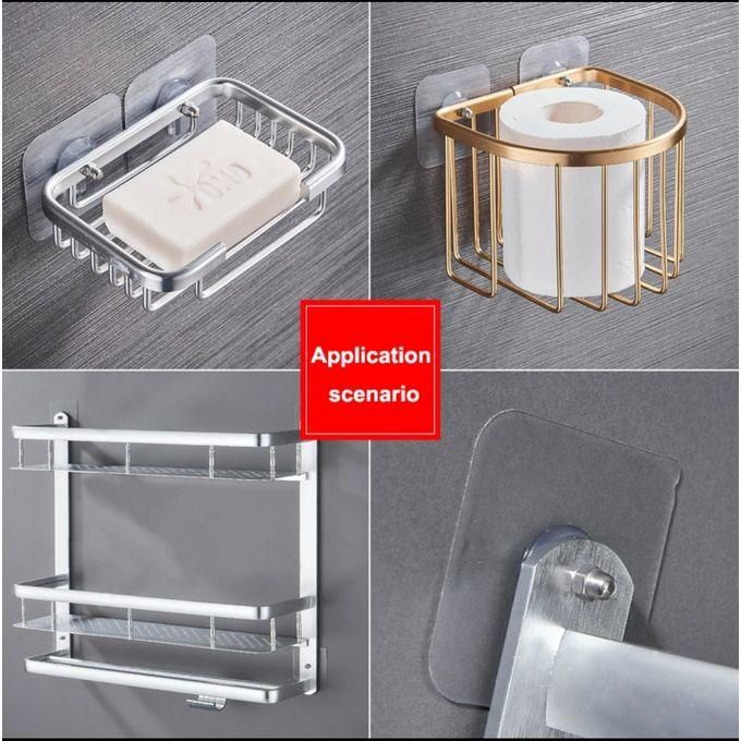 Pack 6Pièces Crochet Adhésif Transparent, Adhesif Mural Tableau خطافات لاصقة شفافة