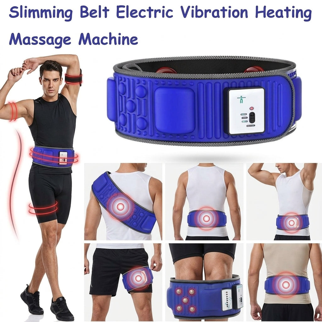حزام تدليك كهربائي للتنحيف، يعمل بالاهتزاز Ceinture de massage electrique minceur vibrations perte de poids graisse