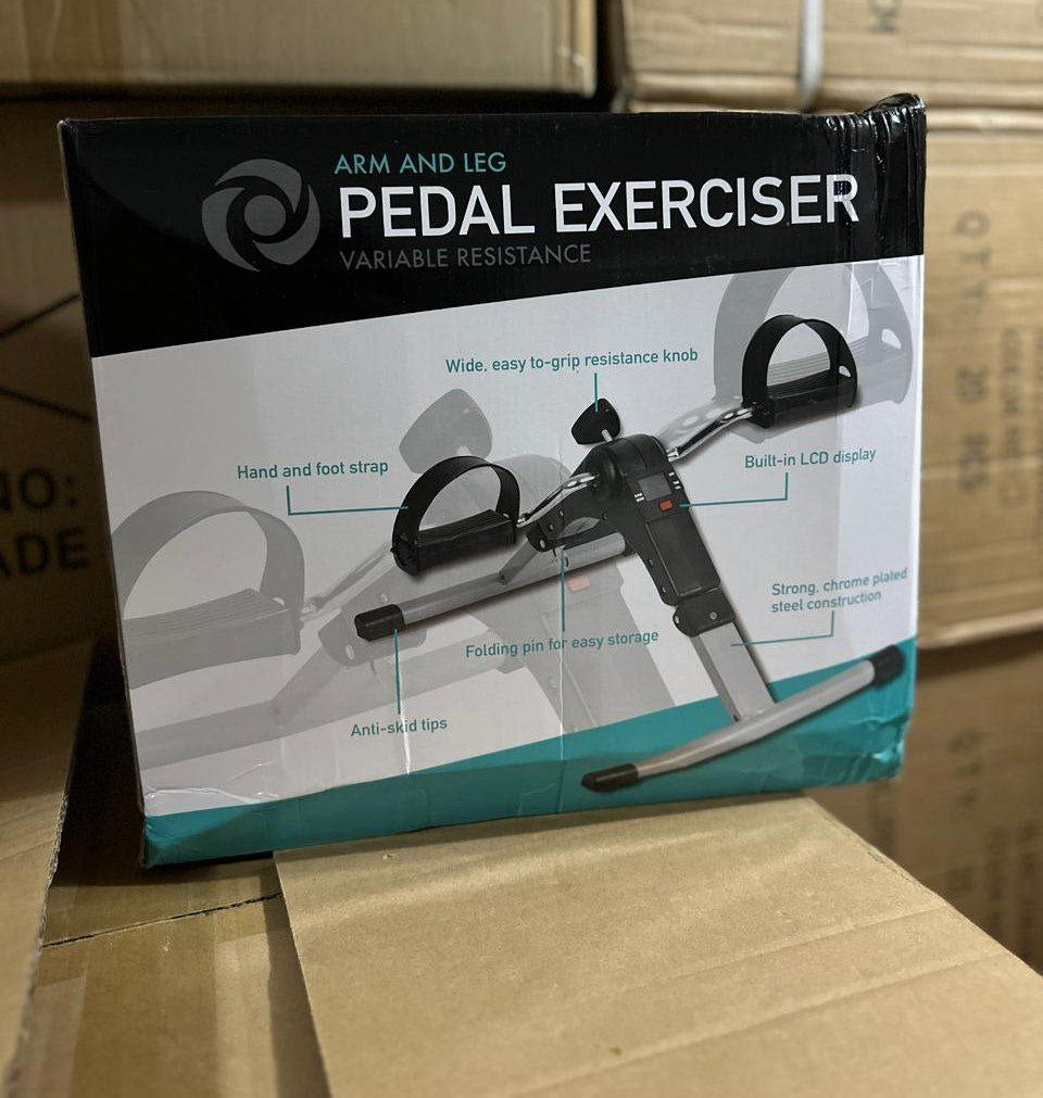 Arm and leg pedal exerciser Mini Vélo, Pédalier Pliable por Jambes et Bras, Résistance Réglable avec Ecran LCD