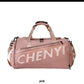 CHENYI Sac de voyage moyen à lettres à poches حقيبة سفر متوسطة الحجم مع جيوب