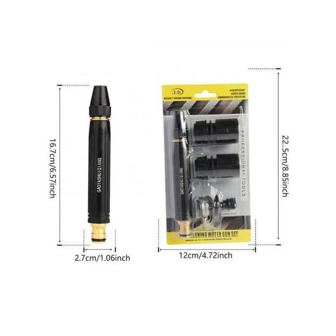 Pistolet de pulvérisation d'eau à haute pression مسدس ماء قابل للتعديل لغسيل السيارات، موصل خرطوم ضغط عالي، فوهة رش لغسالة السيارات، أداة خرطوم حديقة