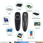 جهاز تحكم 4في1 ماوس هوائي تحكم صوتي Télécommande vocale G10S Pro BT Air Mouse 2.4G Gyroscope sans fil, apprentissage IR, pour X96 H96 T95 MAX X88 PRO, Android TV Box HK1