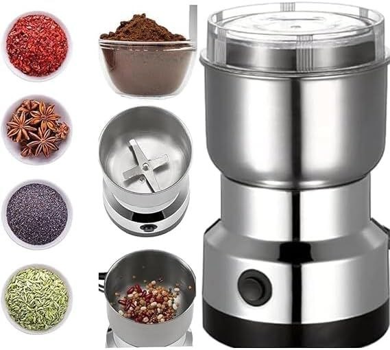 Moulin à café et épices électrique multifonctionnel en acier مطحنة كهربائية متعددة الوظائف للقهوة والتوابل مصنوعة من الفولاذ المقاوم للصدأ