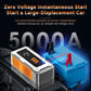 Démarreur de secours portable 5000 A avec gonflage rapide شاحن تشغيل السيارة للطوارئ