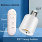Wireless remote control E27 Lamp Base  قاعدة مصباح E27 بجهاز تحكم عن بعد لاسلكي