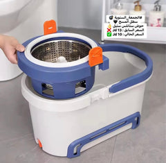 مجموعة ممسحة دوارة فاخرة للتنظيف العميق Nettoyage Profond, Ensemble de Vadrouille Rotative