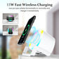 شحن لاسلكي سريع بقوة 15 واط Fast wireless charging Recharge sans fil rapide 15 W