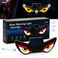 مصباح نافذة السيارة ليلي يعمل بالطاقة الشمسية Lampe Signale de Fenêtre Voiture Motif Devil Eye Énergie Solaire