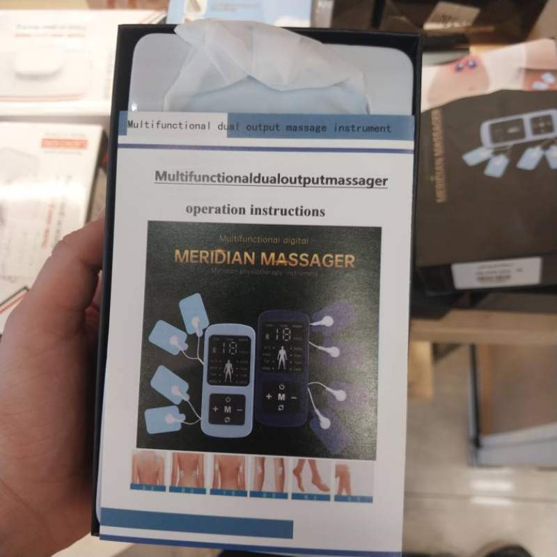 جهاز MERIDIAN T-1079 للتحفيز الكهربائي للأعصاب عبر الجلد Electrostimulateur numérique TENS/EMS compact