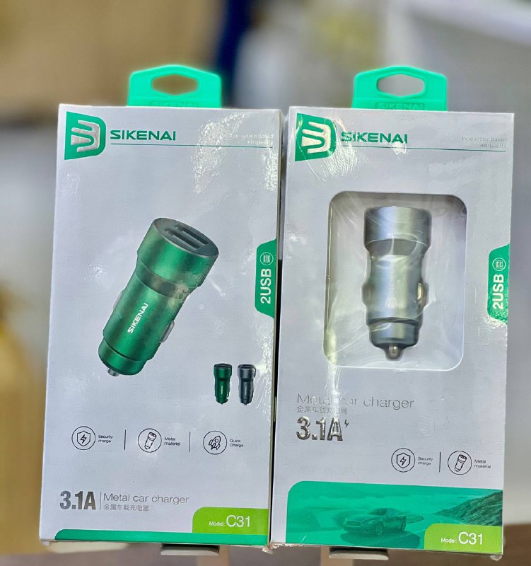 Allume-cigare voiture SIKENAI 2USB 3.1A C31