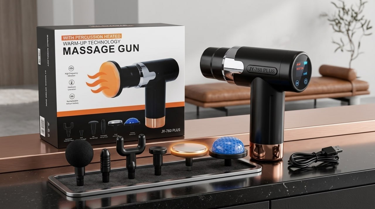 Pistolet de massage musculaire électrique sans fil مسدس تدليك العضلات الكهربائي اللاسلكي