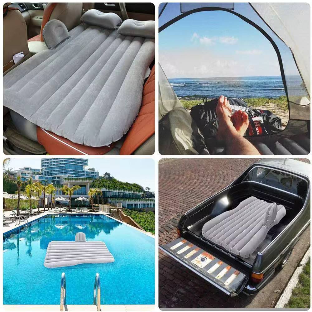 Matelas gonflable voiture pliant 2 oreillers pompe