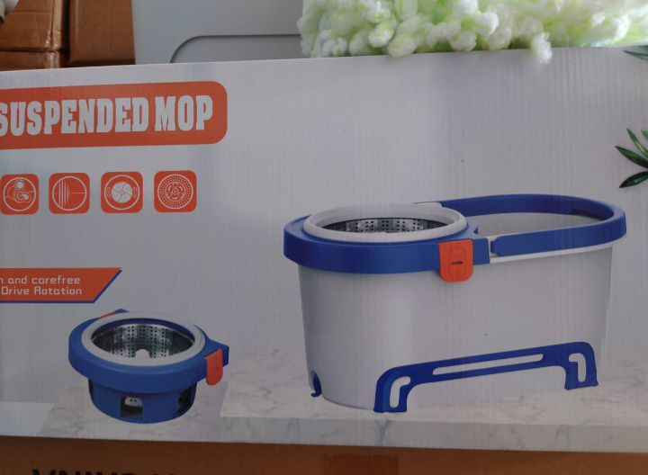 مجموعة ممسحة دوارة فاخرة للتنظيف العميق Nettoyage Profond, Ensemble de Vadrouille Rotative